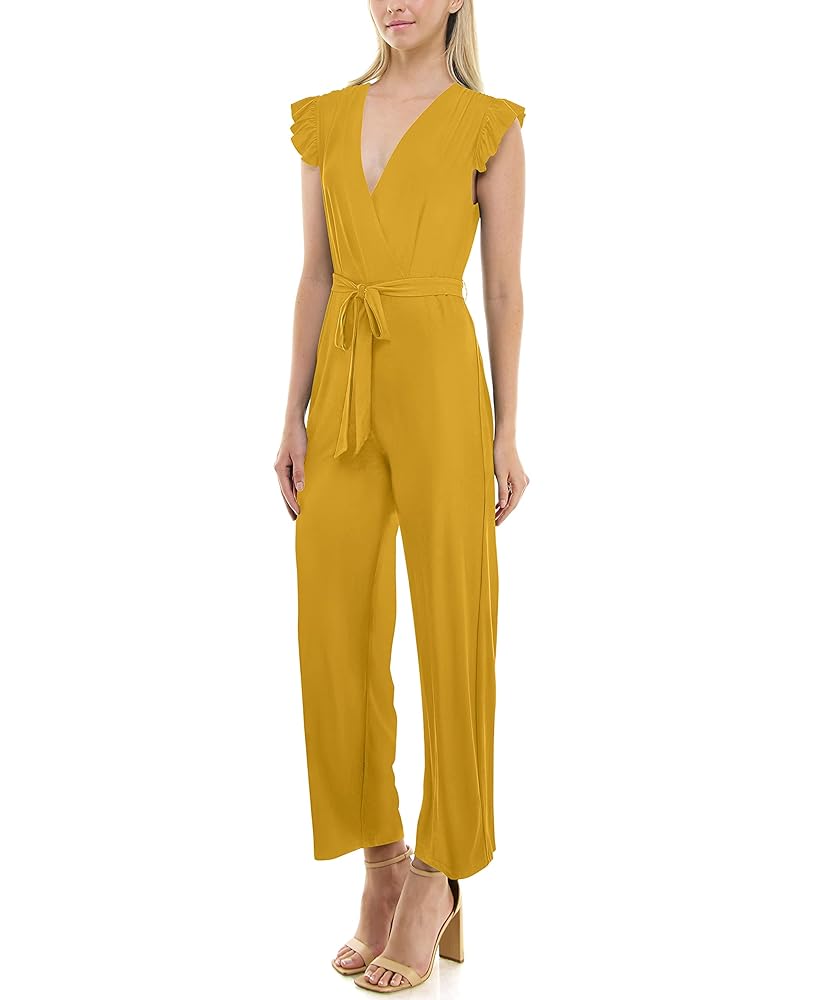 Amazon.com: Sharagano Women's Monaco Stretch ITY Jumpsuit
